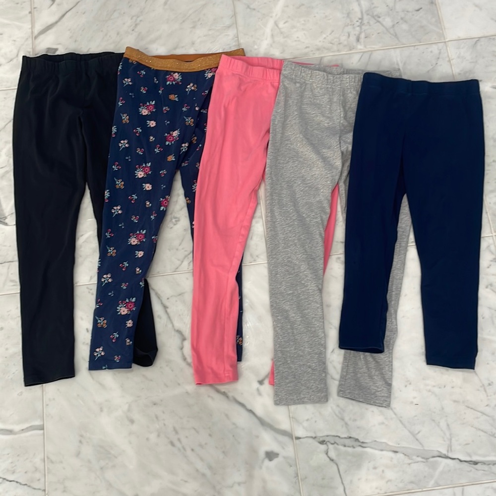 Carter’s girls leggings - size 10. Selling as a bundle of five pairs!